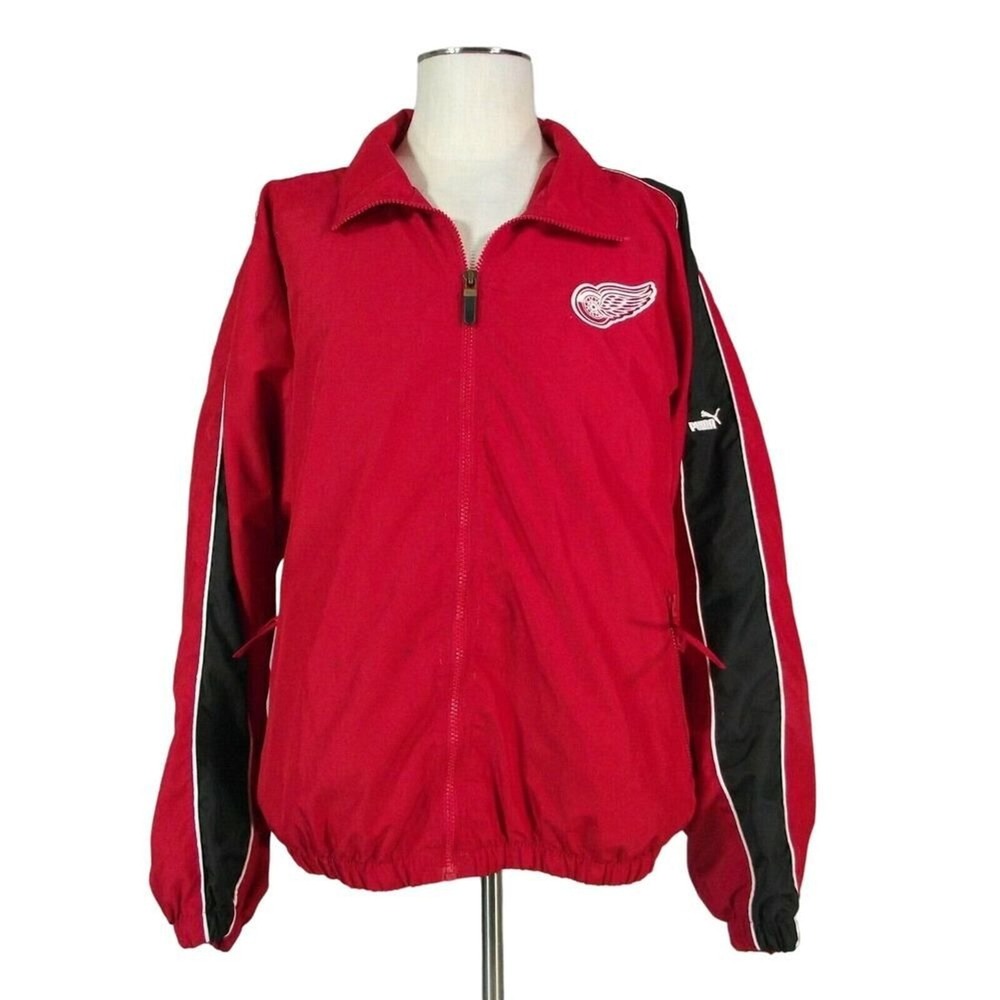 Puma NHL Detroit Red Wings windbreaker jacket Men's XL extra large red